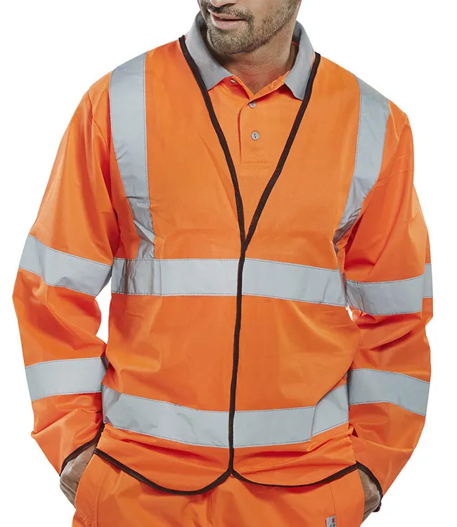B Seen Hi Vis Ls Jerkin En Iso20471 Orange