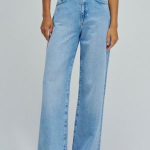 Salsa Wide Leg Jeans-Light Blue Denim